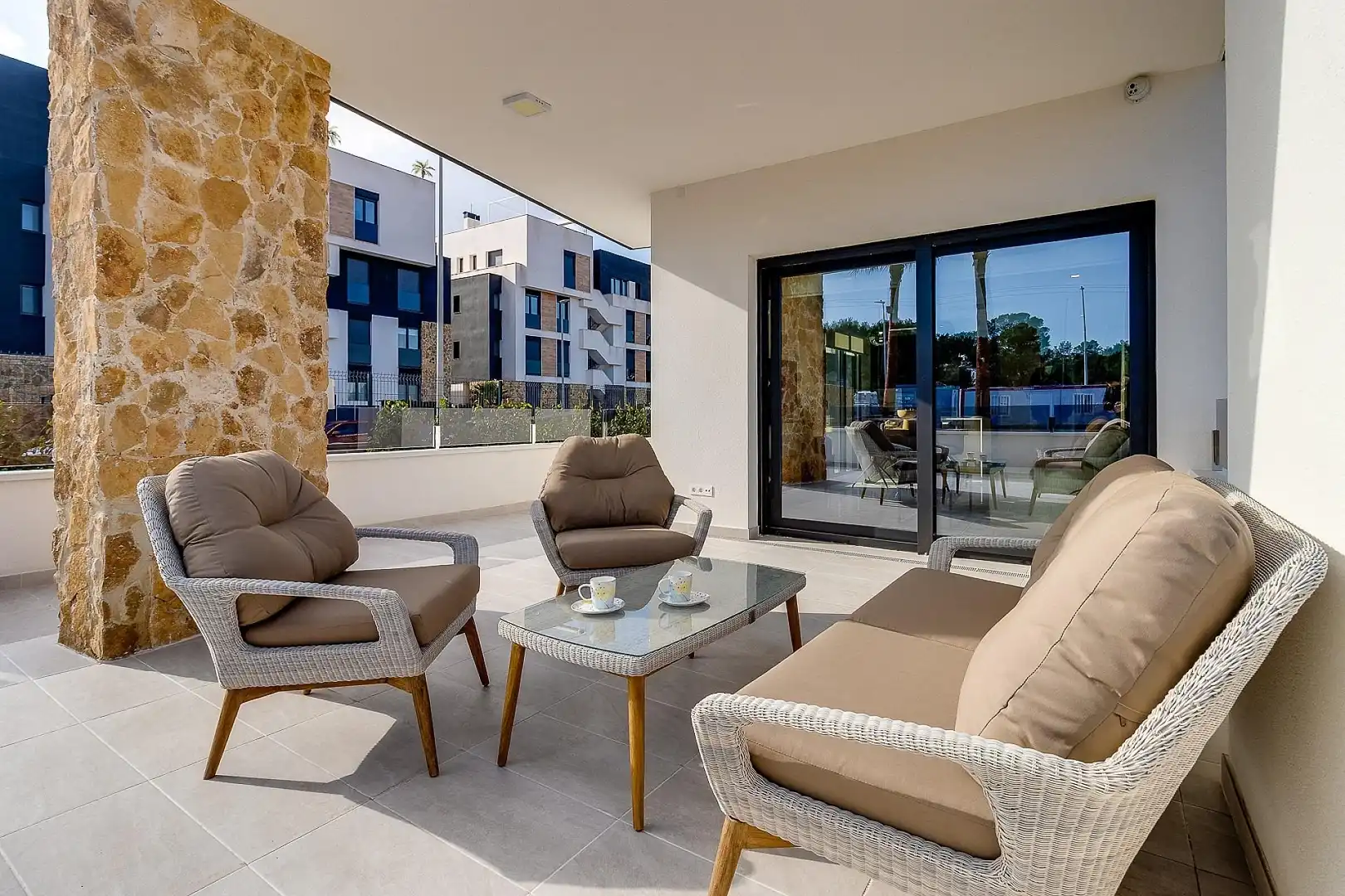 Terrace of Apartments for sale in Orihuela  with Air Conditioner, Private garden and Terrace