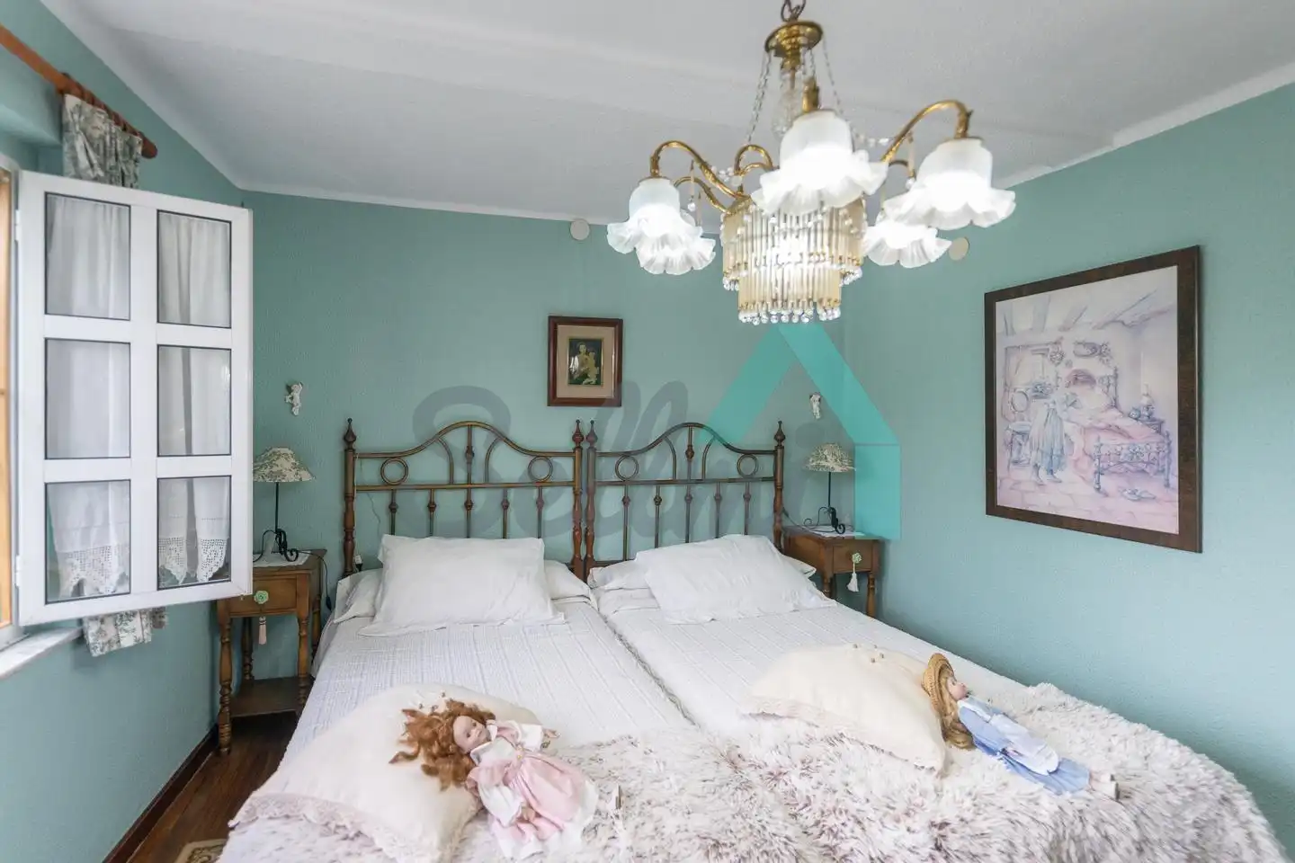 Dormitori de Casa adosada en venda en Langreo amb Calefacció, Jardí privat i Parquet