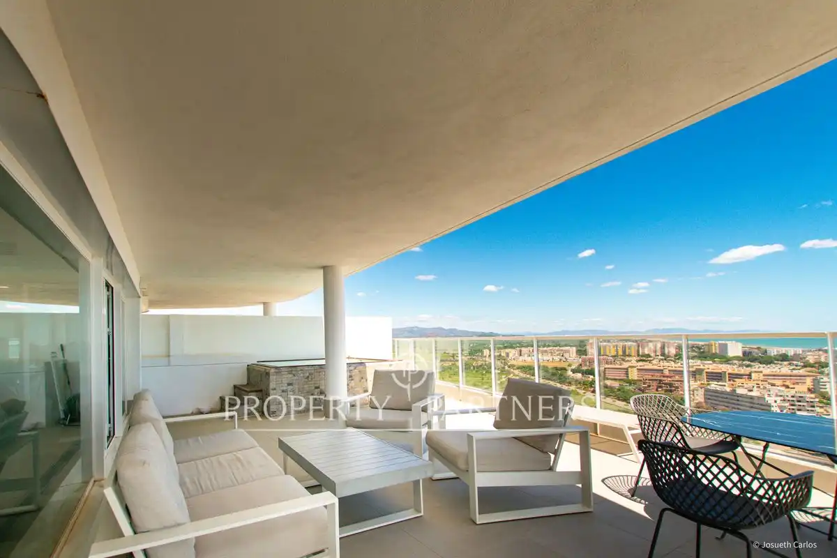 Terraza de Ático en venta en Canet d'En Berenguer con Aire acondicionado, Calefacción y Jardín privado