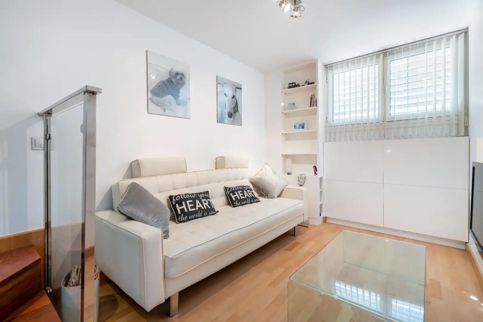 Sala de estar de Loft de alquiler en Almería con Aire acondicionado y Parquet