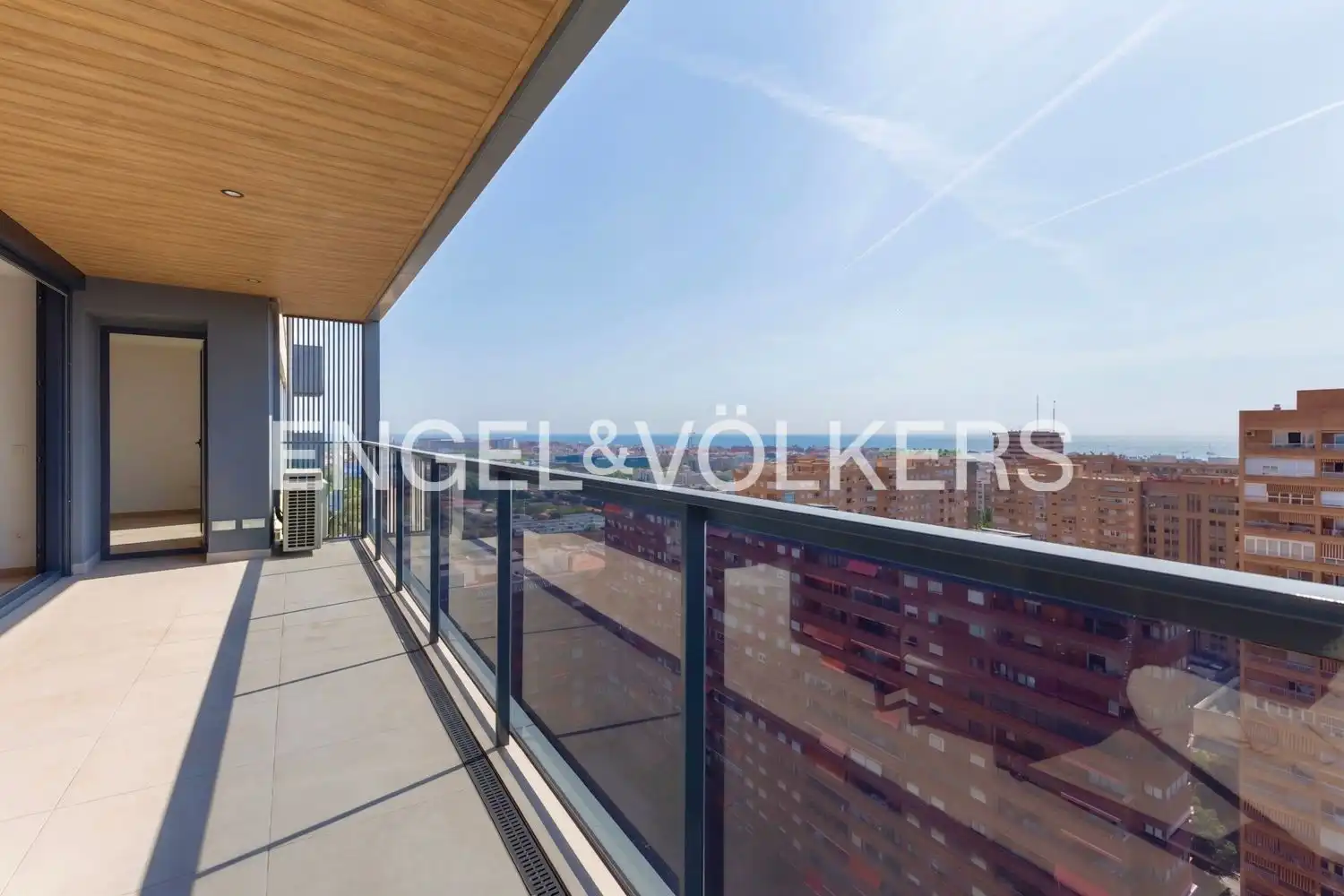 Balcony of Flat for rent in Valencia  with Air Conditioner, Heating and Terrace