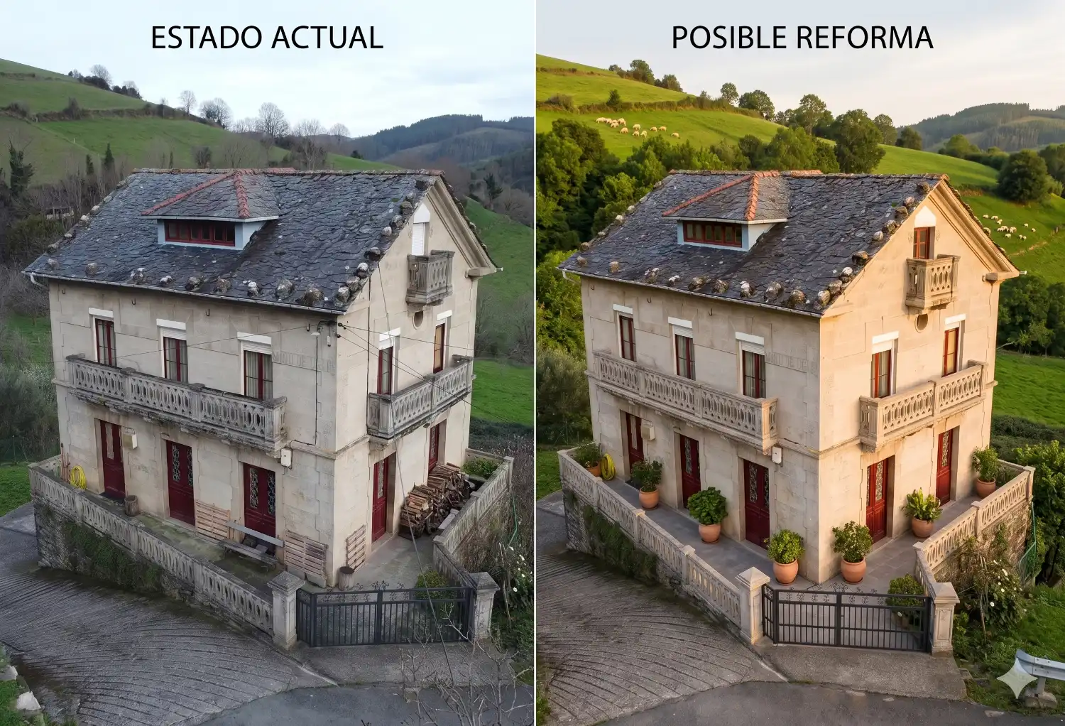 Vista exterior de Casa o chalet en venta en Boal con Trastero
