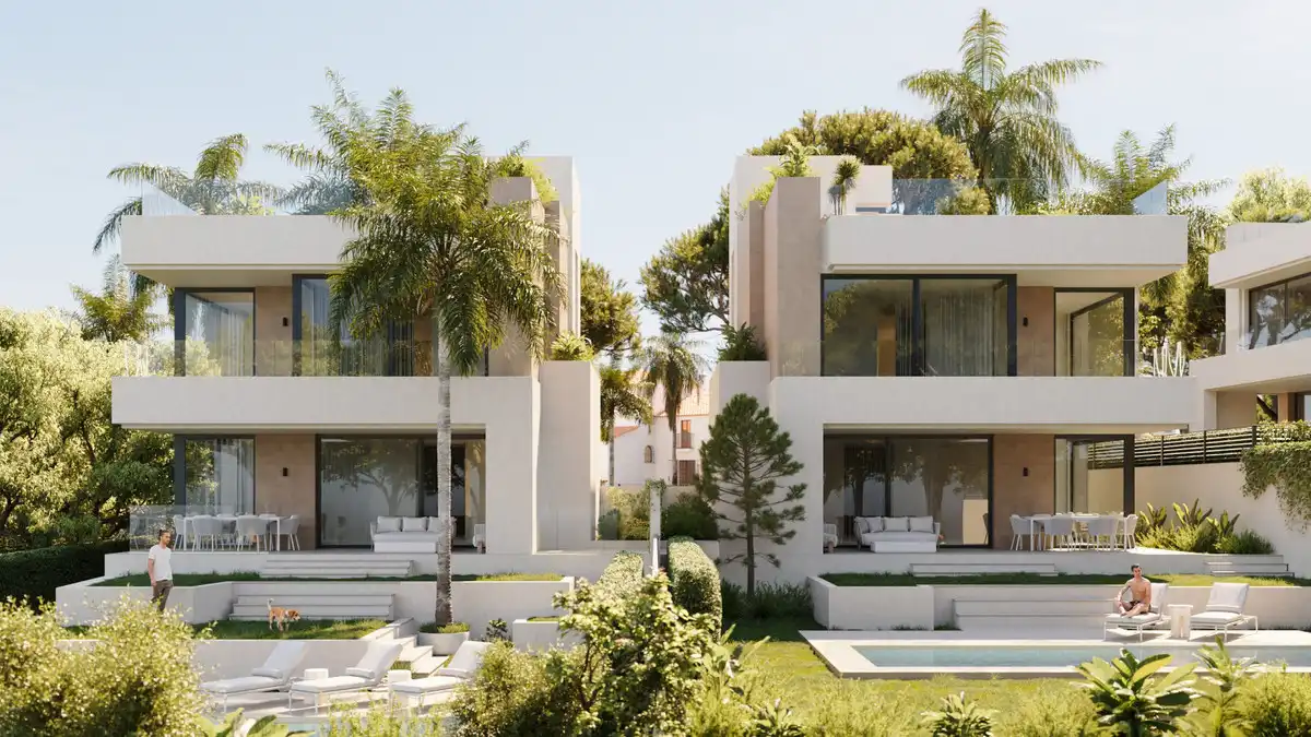 Vista exterior de Casa o chalet en venta en Marbella con Aire acondicionado, Jardín privado y Terraza
