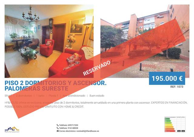 Piso en Venta en Del Campo De La Paloma en Palomeras Sureste