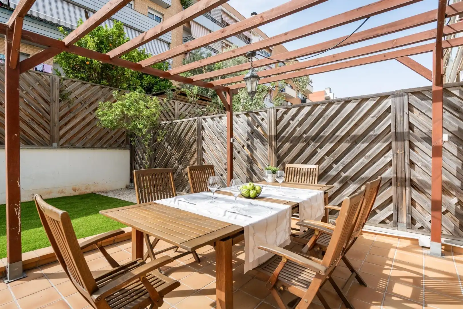 Terrace of Flat for sale in Mataró  with Air Conditioner, Heating and Private garden