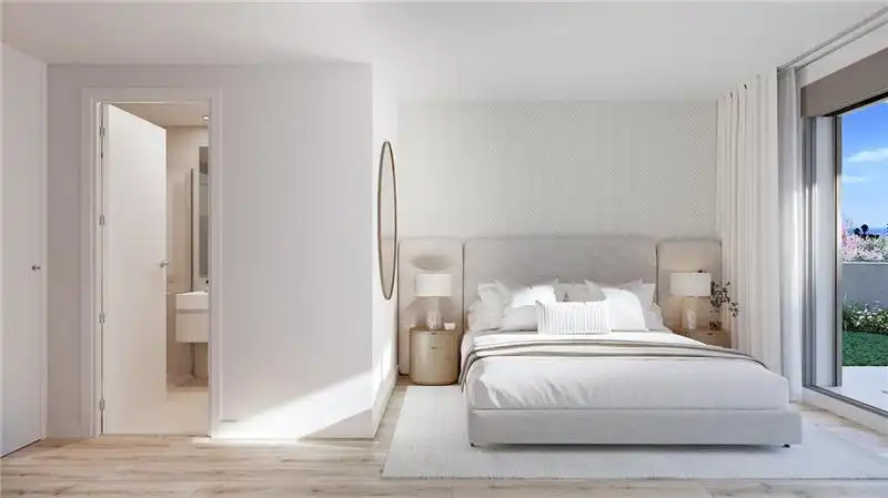 Schlafzimmer von Wohnungen zum Verkauf in Calvià mit Klimaanlage, Terrasse und Gemeinschaftspool
