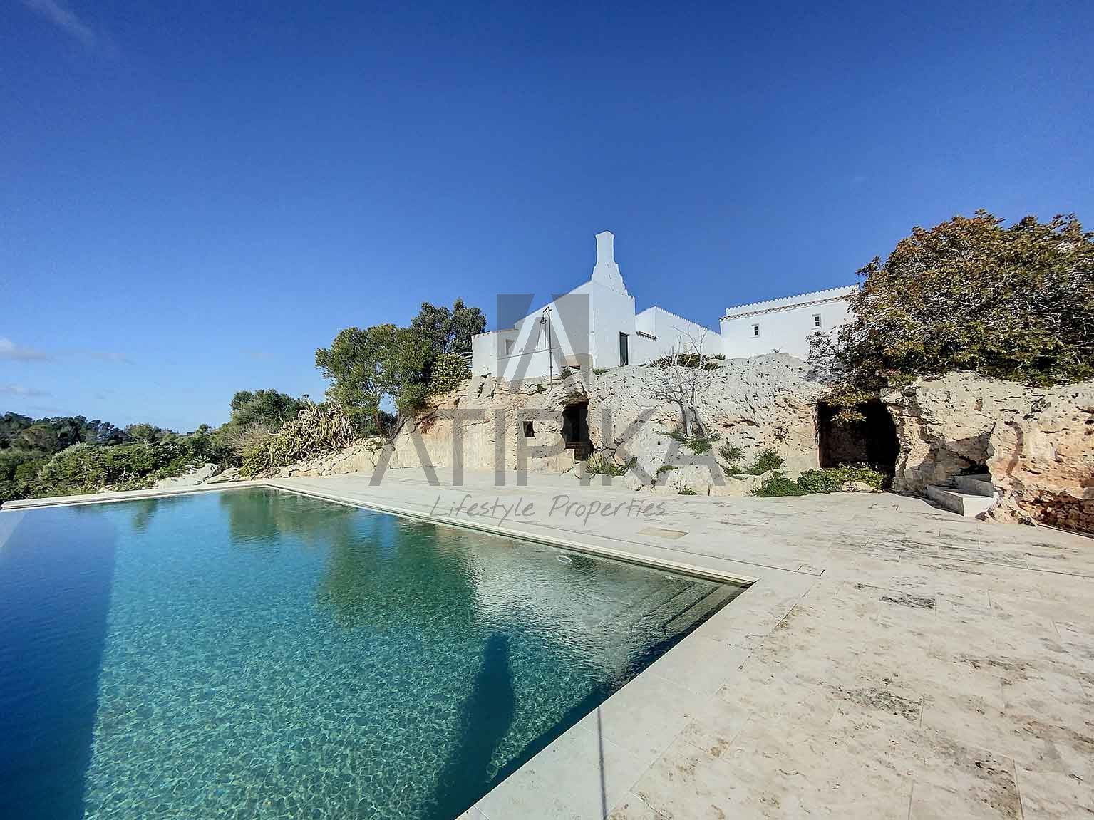 Exterior view of Country house for sale in Alaior  with Heating, Terrace and Swimming Pool
