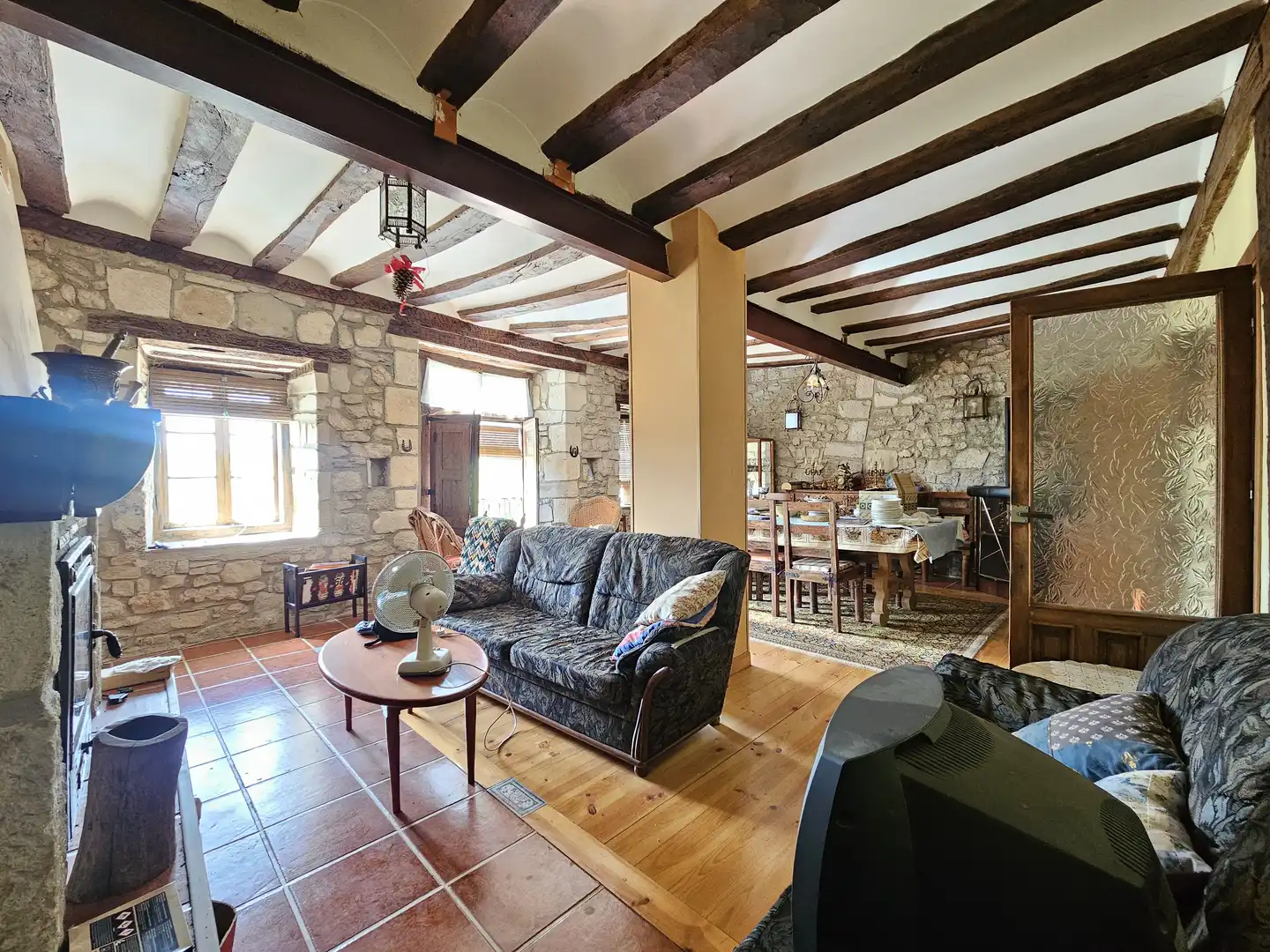 Sala de estar de Casa adosada en venta en Condado de Treviño con Amueblado y Balcón