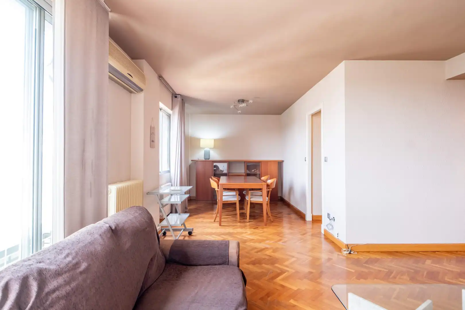 Sala de estar de Piso en venta en Zaragoza con Calefacción, Parquet y Terraza