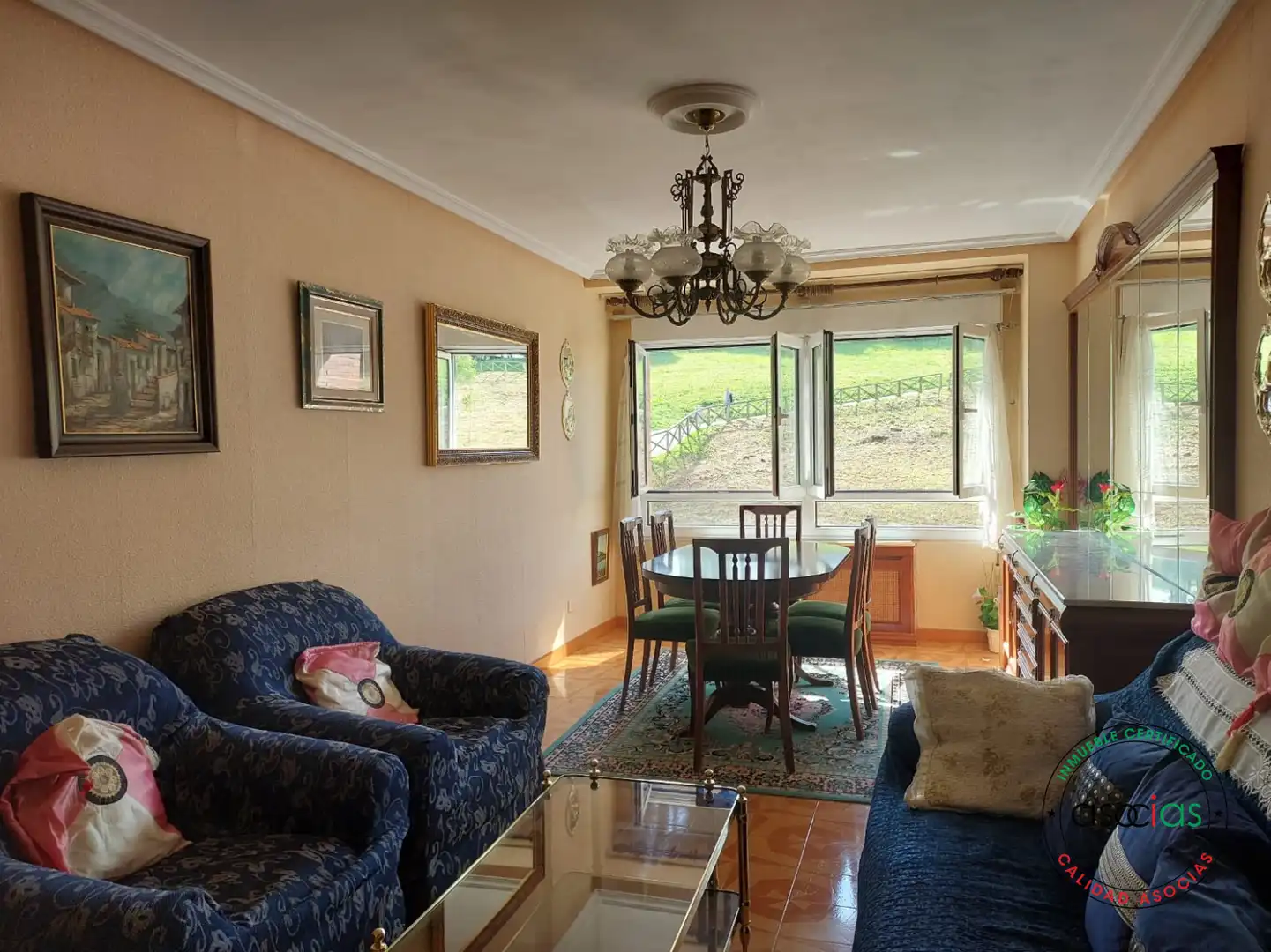Dining room of Flat for sale in Gijón   with Heating, Private garden and Storage room