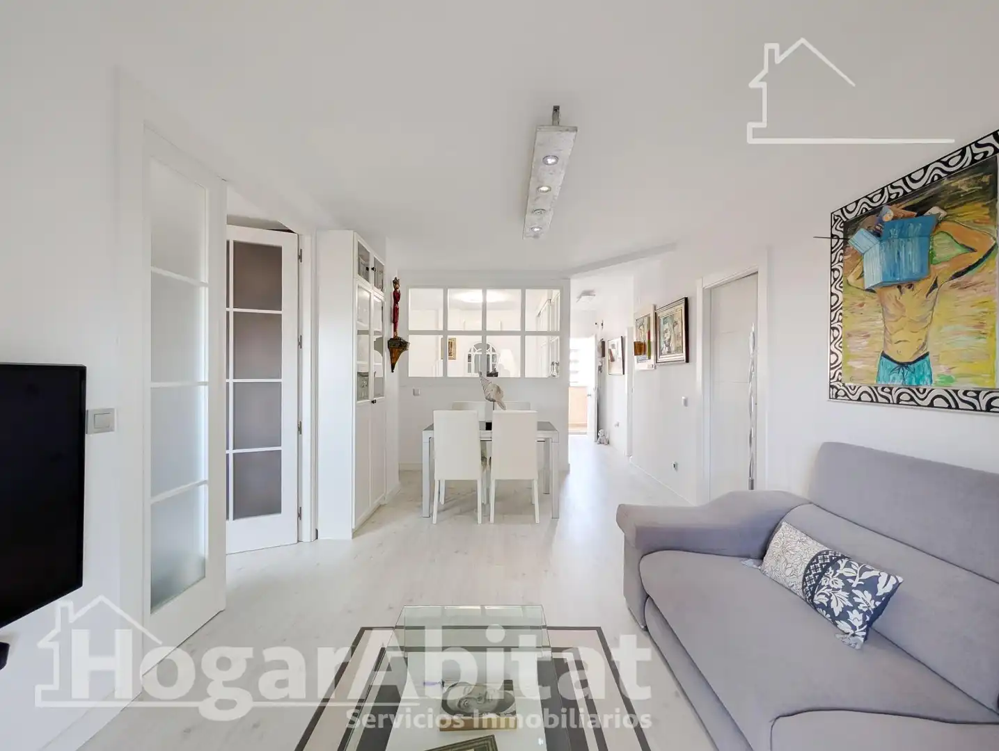 Living room of Flat for sale in Elche / Elx  with Air Conditioner, Heating and Parquet flooring