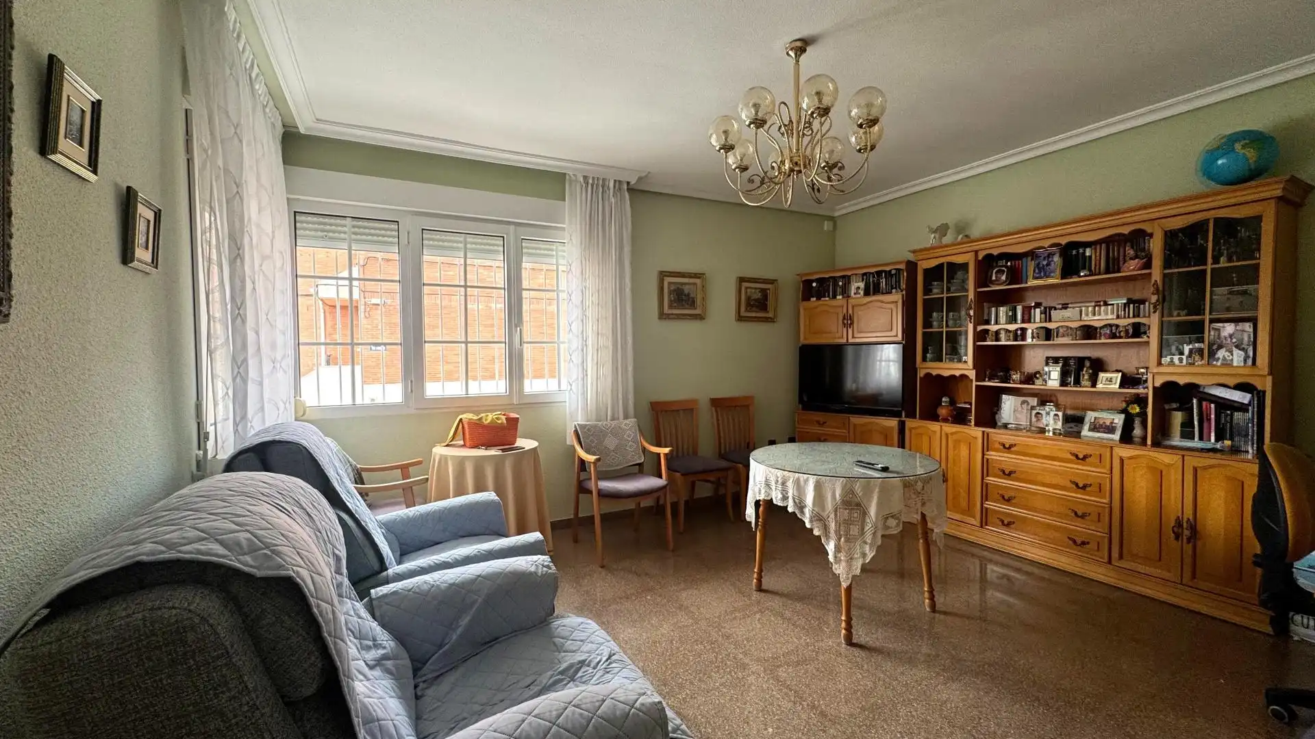 Sala de estar de Casa adosada en venta en Sax con Aire acondicionado, Calefacción y Terraza