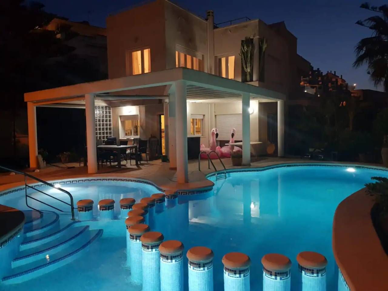 Swimming pool of House or chalet for sale in La Manga del Mar Menor  with Air Conditioner, Heating and Private garden