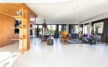 Sala d'estar de Casa o xalet en venda en Esplugues de Llobregat amb Aire condicionat, Calefacció i Jardí privat