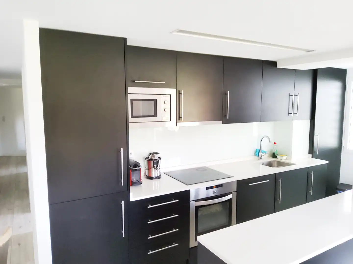 Cocina de Piso de alquiler en  Zaragoza Capital con Calefacción, Parquet y Amueblado