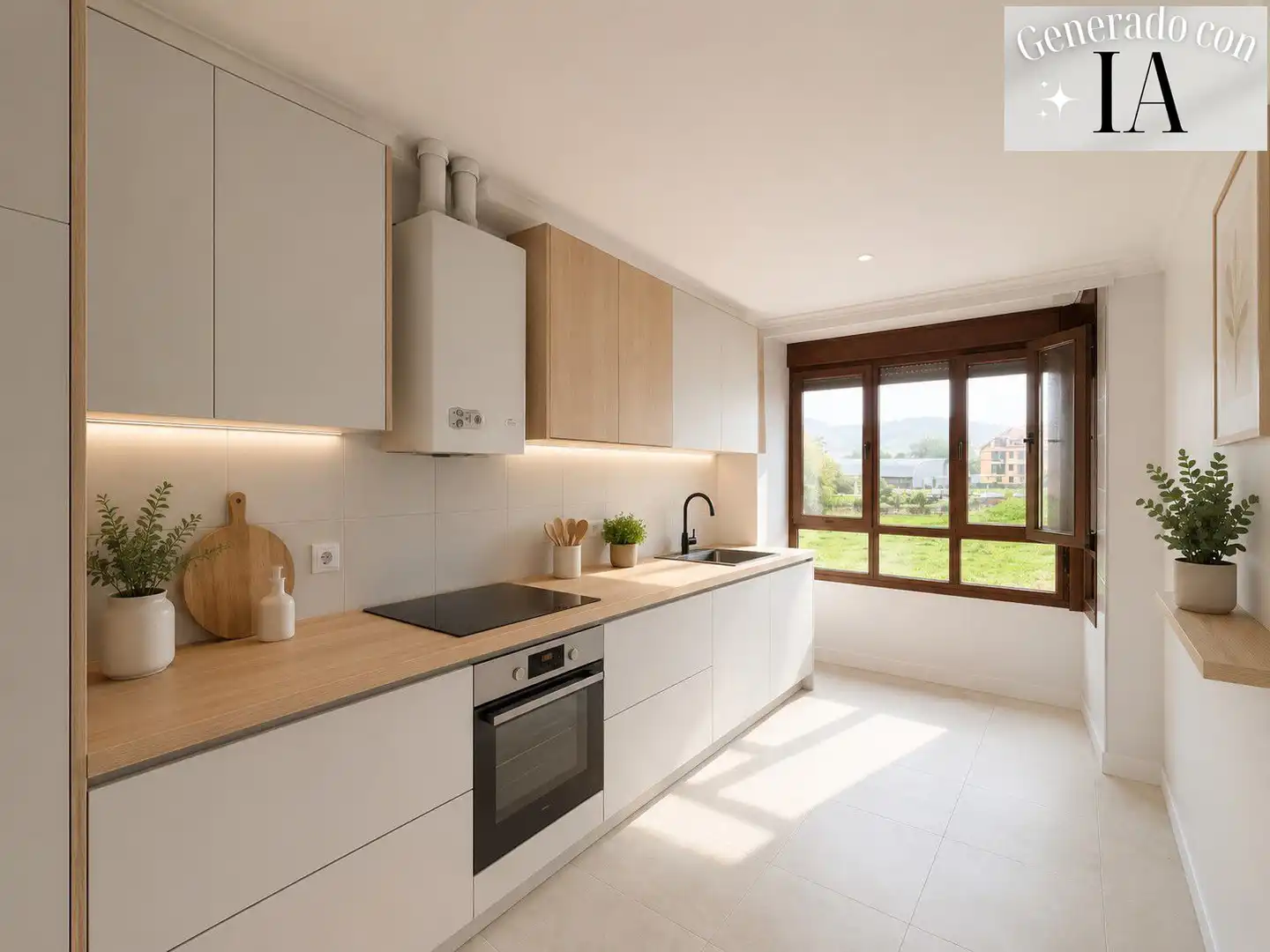 Cocina de Piso en venta en Meruelo con Calefacción, Terraza y Piscina comunitaria