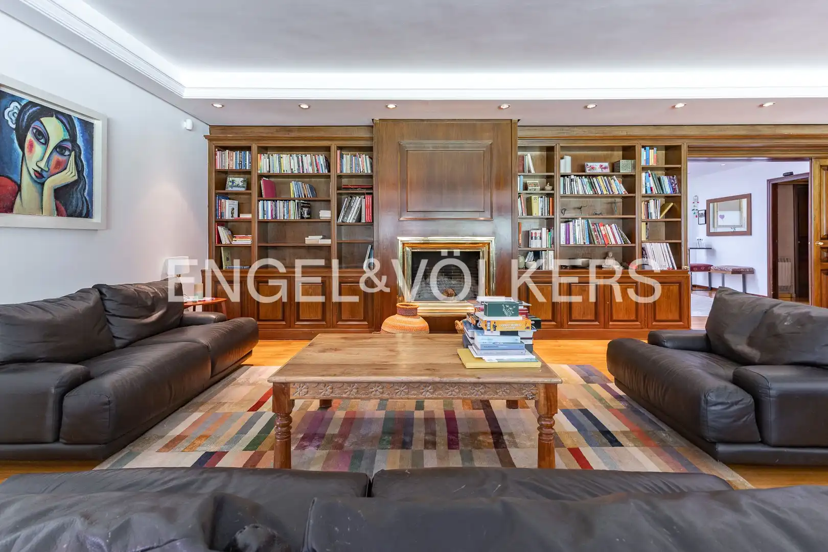 Sala d'estar de Casa o xalet de lloguer en Sant Cugat del Vallès amb Calefacció