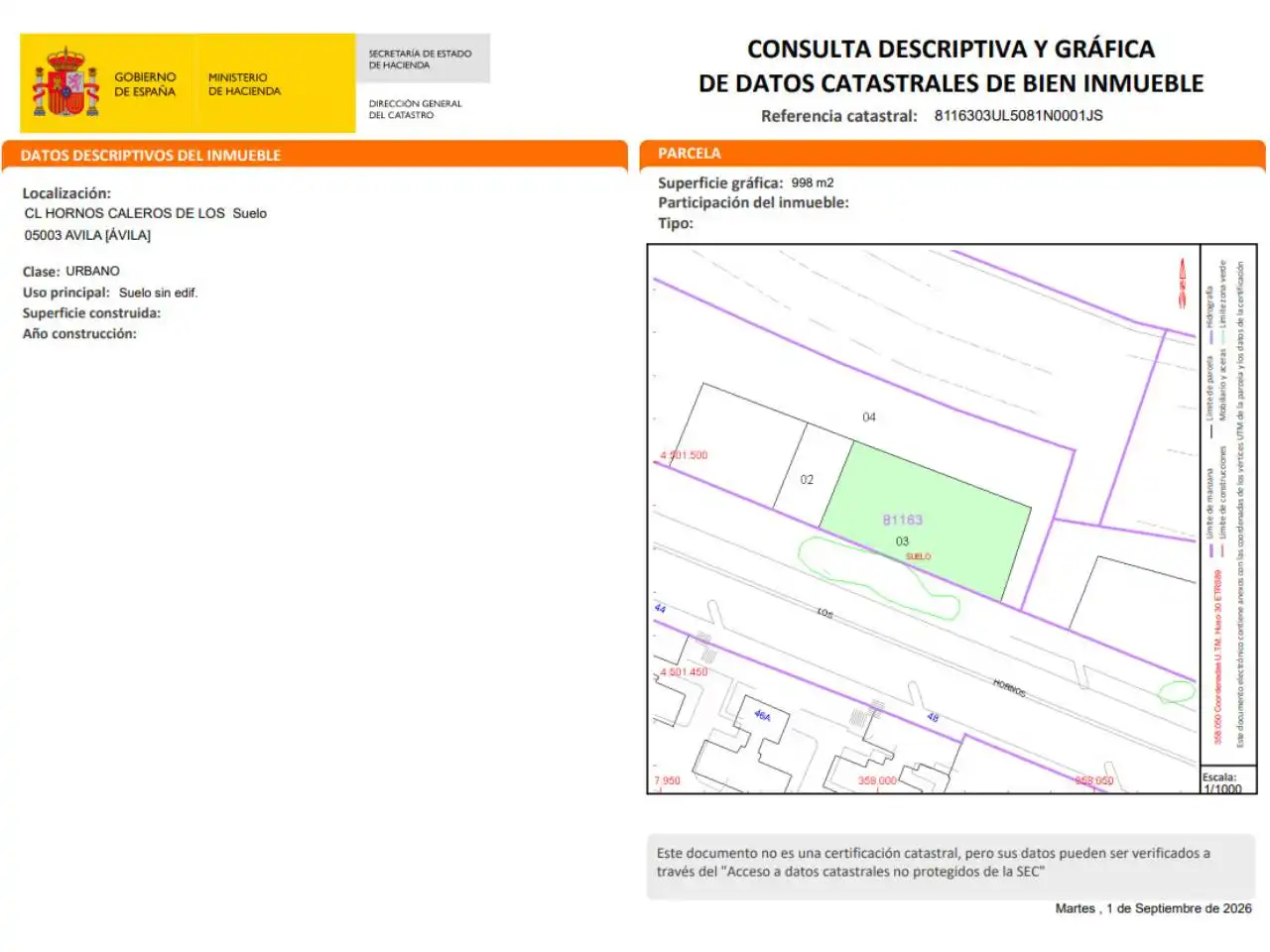 Terreny residencial en venda a Calle hornos de los caleros, imagen 6