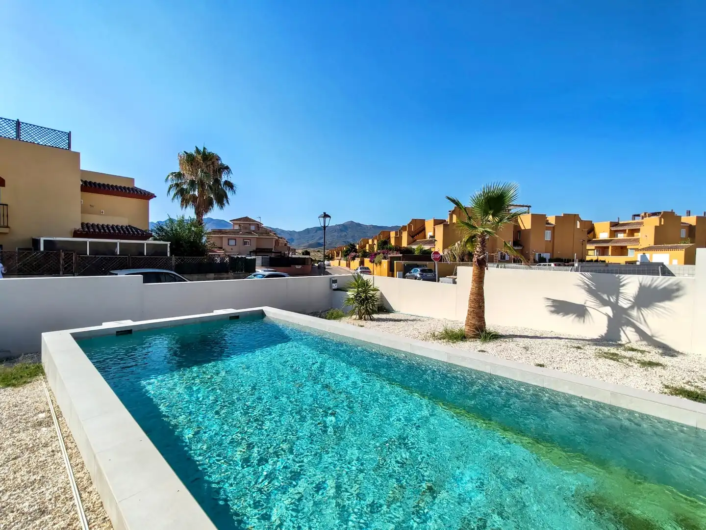 Swimming pool of Houses for sale in Los Gallardos  with Air Conditioner, Heating and Private garden