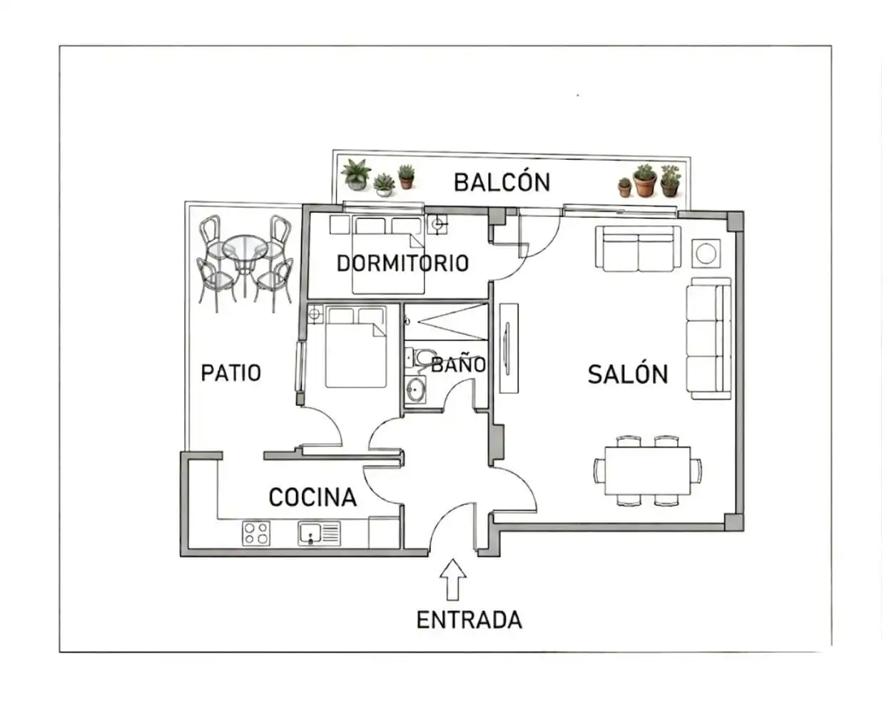 Flat for sale in Antequera  with Air Conditioner