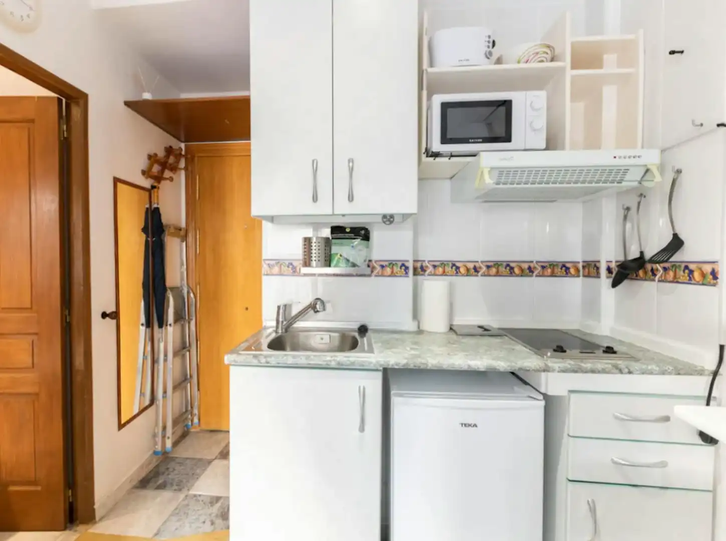 Küche von Wohnung zur Miete in Madrid mit Klimaanlage, Heizung und Möbliert