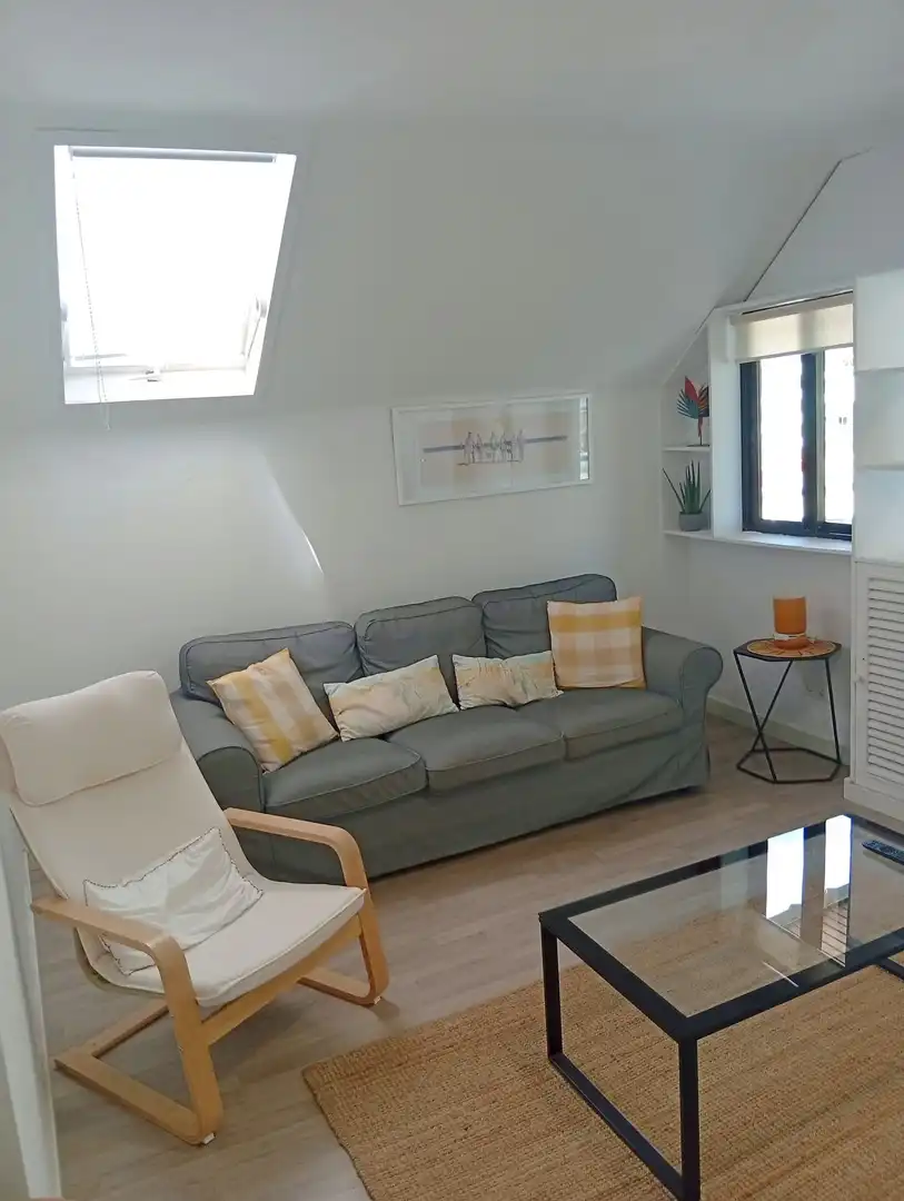Living room of Flat for rent in Málaga  with Air Conditioner, Terrace and Furnished