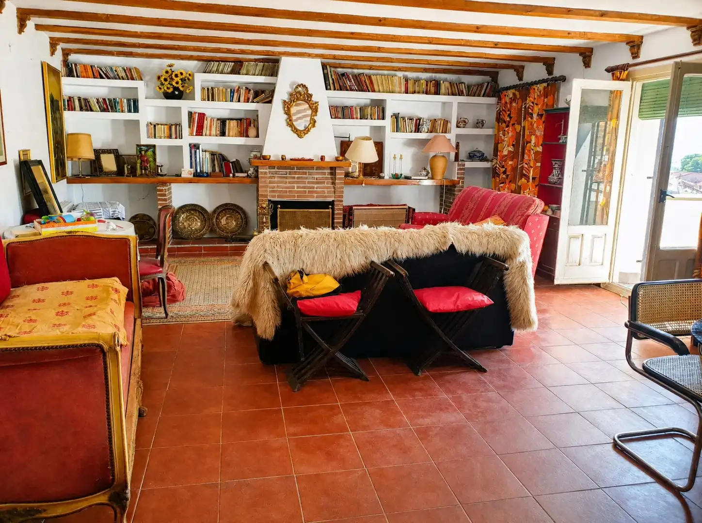 Sala d'estar de Finca rústica en venda en Alhama de Aragón amb Calefacció, Terrassa i Traster