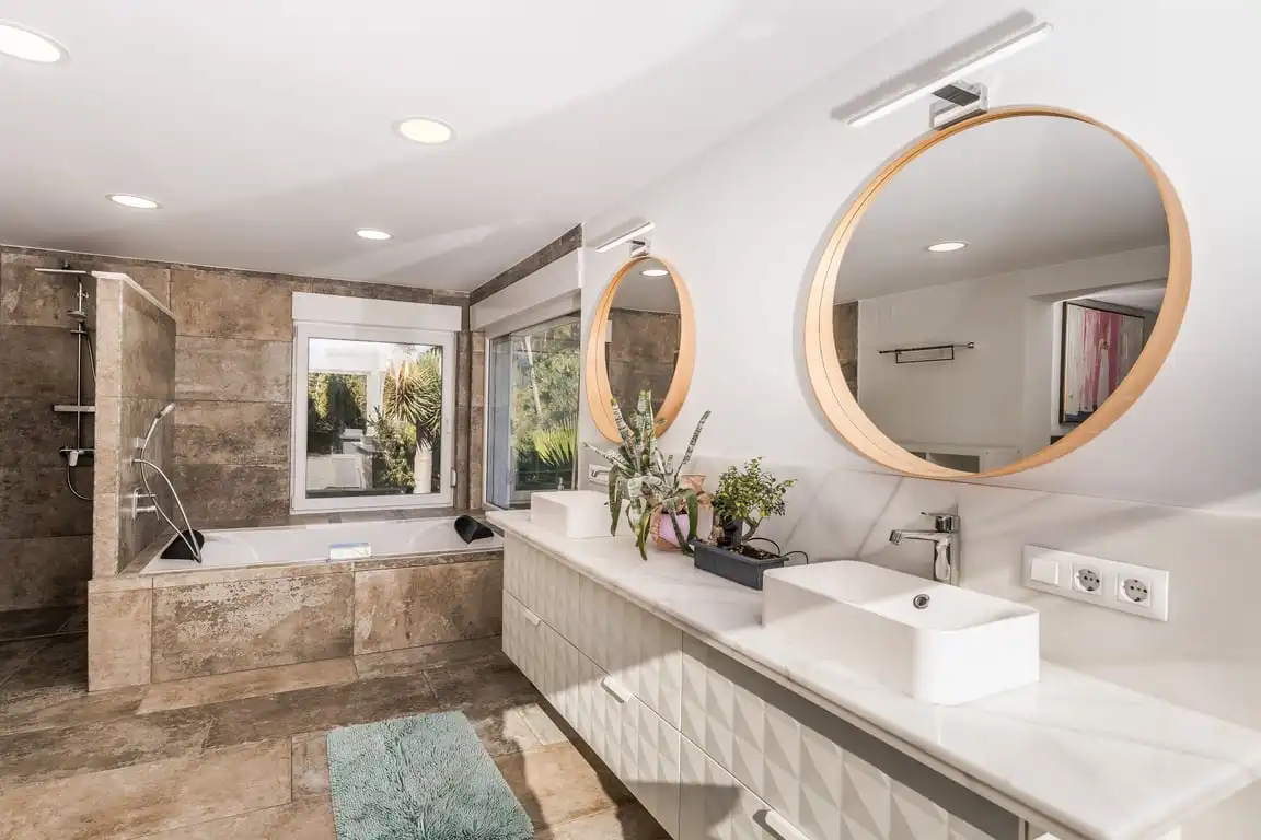 Baño de Casa o chalet en venta en Jávea / Xàbia con Aire acondicionado, Jardín privado y Terraza