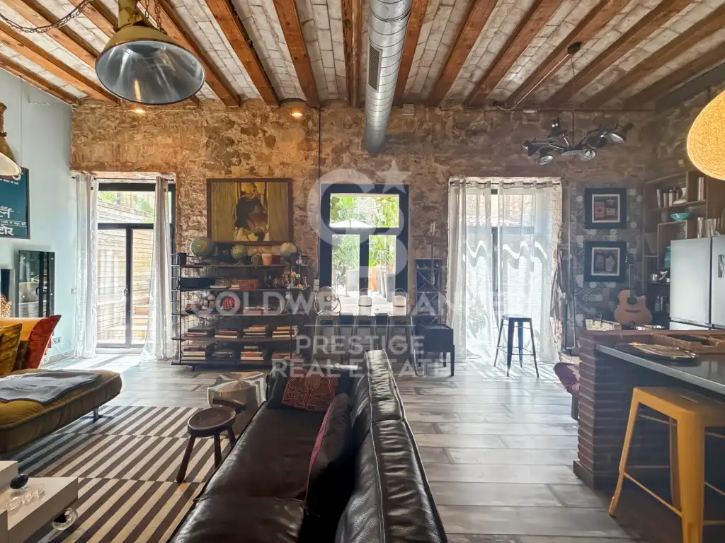 Sala d'estar de Loft en venda en Barcelona