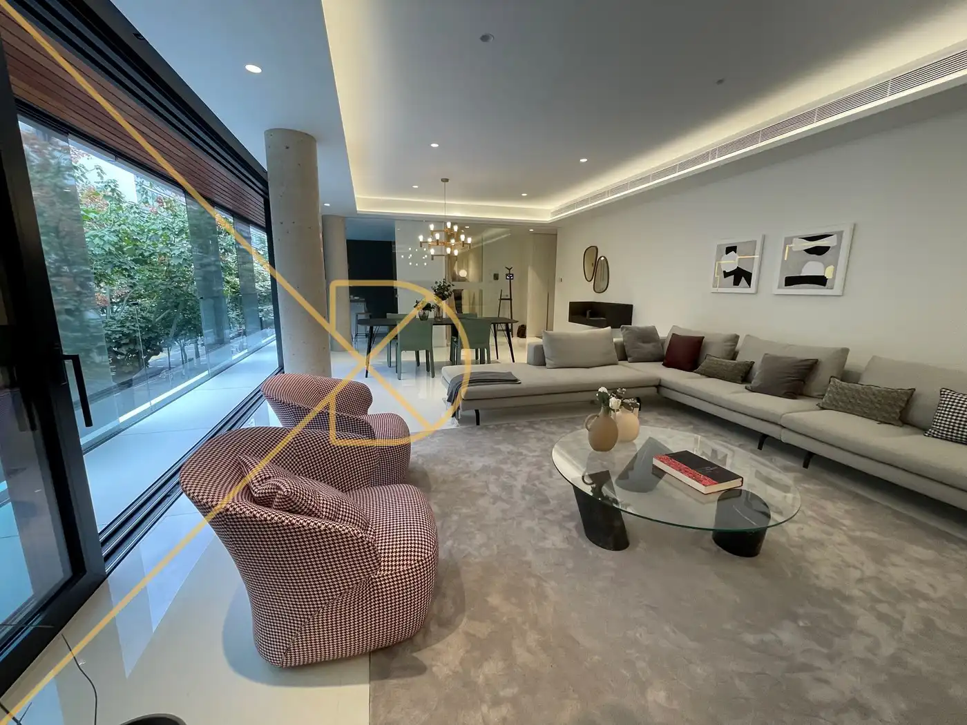 Living room of Flat for sale in  Barcelona Capital  with Air Conditioner, Heating and Parquet flooring