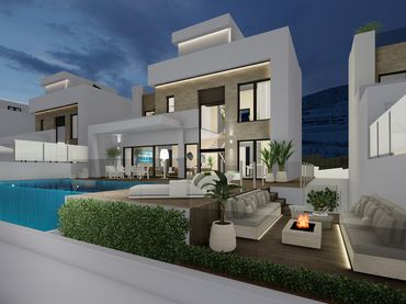 Neubau-Villa mit Pool zum Verkauf in Carrer de Puerto Rico 1