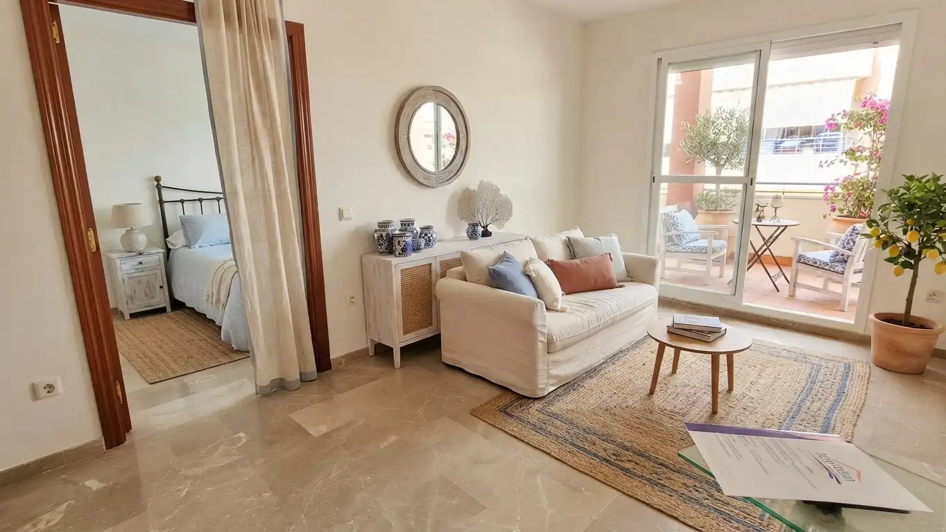 Sala de estar de Ático en venta en Rincón de la Victoria con Aire acondicionado, Terraza y Balcón