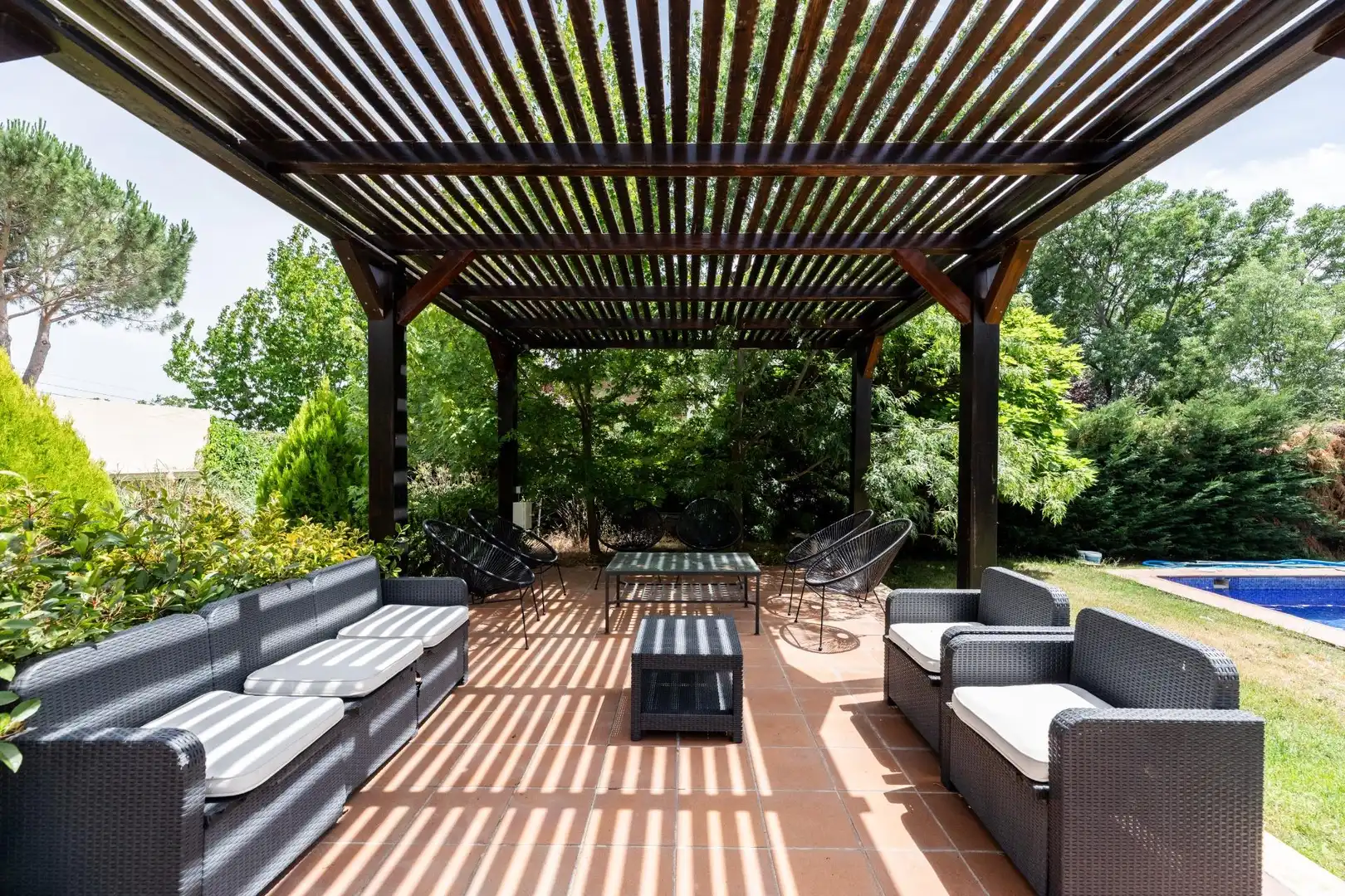 Terraza de Casa o chalet en venta en El Boalo - Cerceda – Mataelpino con Calefacción, Terraza y Piscina