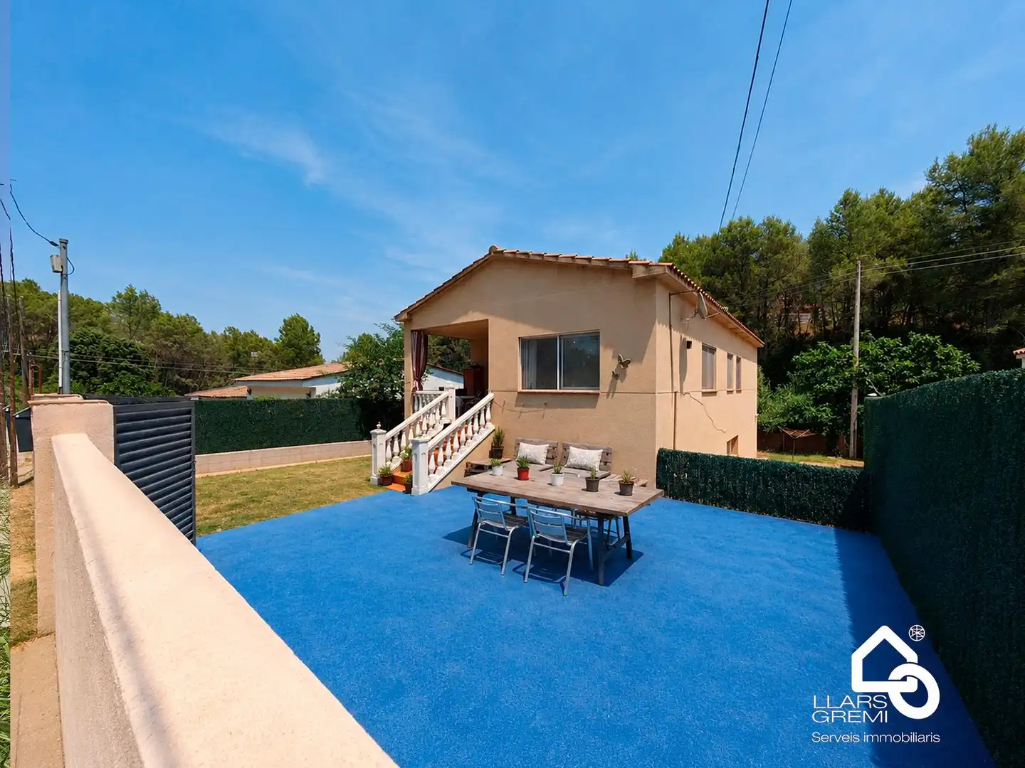 Vista exterior de Casa o xalet en venda en Cabrera d'Anoia amb Calefacció, Jardí privat i Terrassa