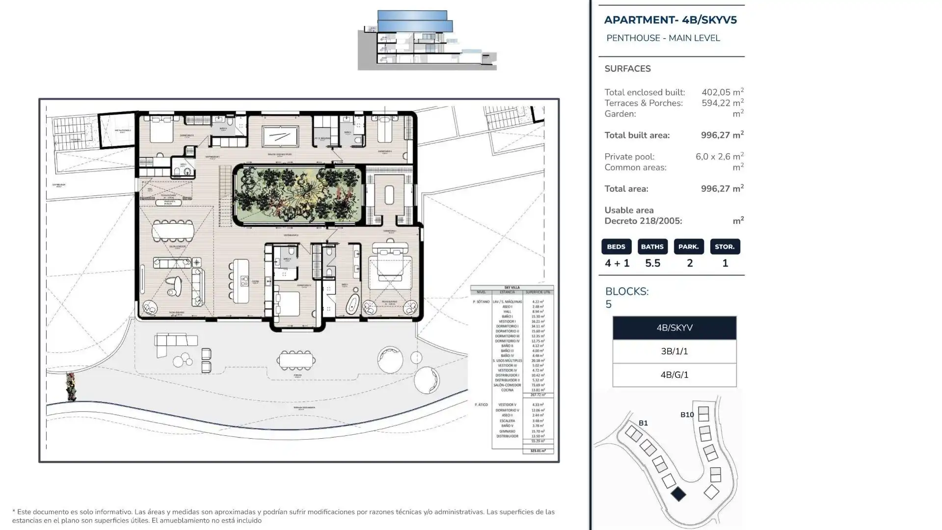 Penthouse mit Pool zum Verkauf in La Quinta, imagen 21