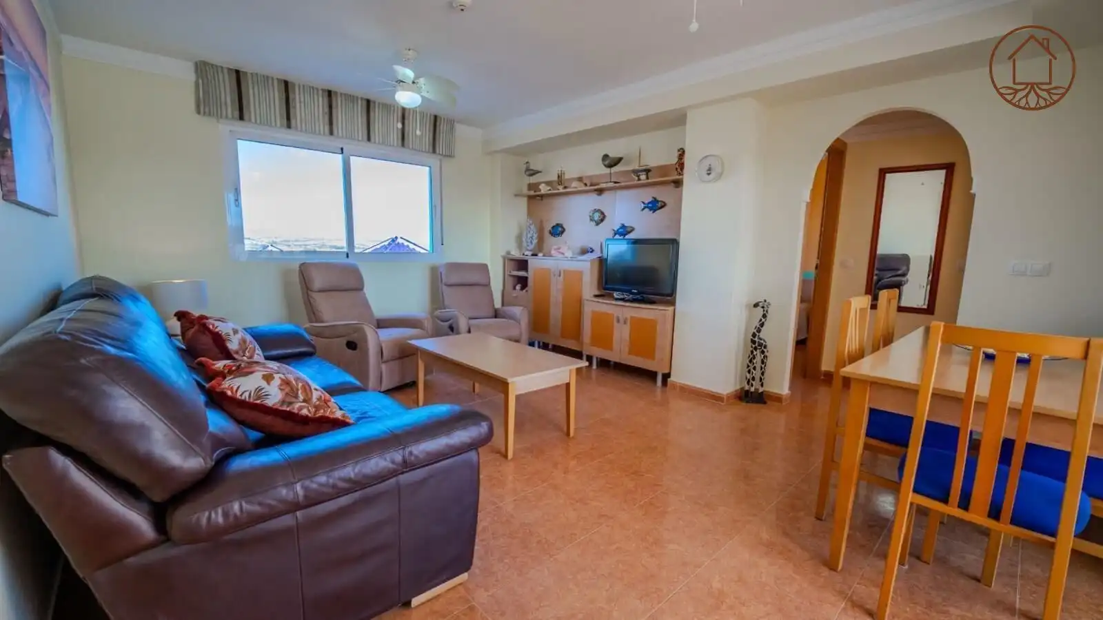 Sala d'estar de Apartament en venda en Guardamar del Segura amb Aire condicionat, Terrassa i Traster