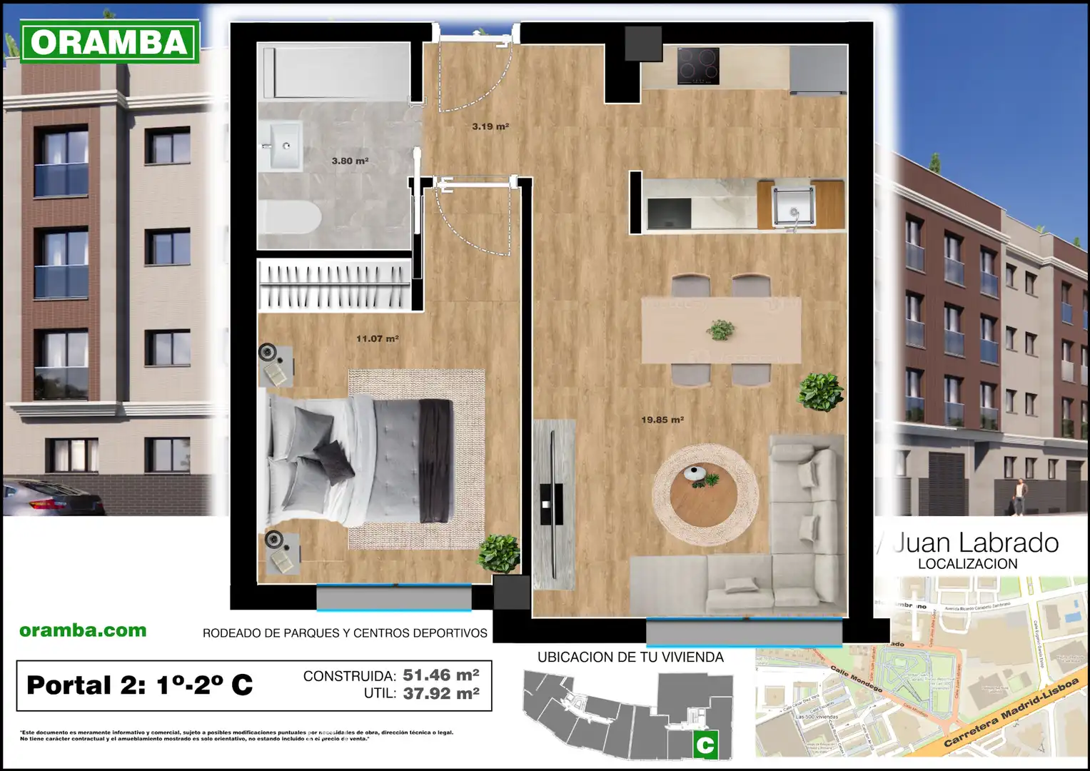 Apartamento en venta en Calle Juan Labrado, 35, San Roque - Ronda Norte