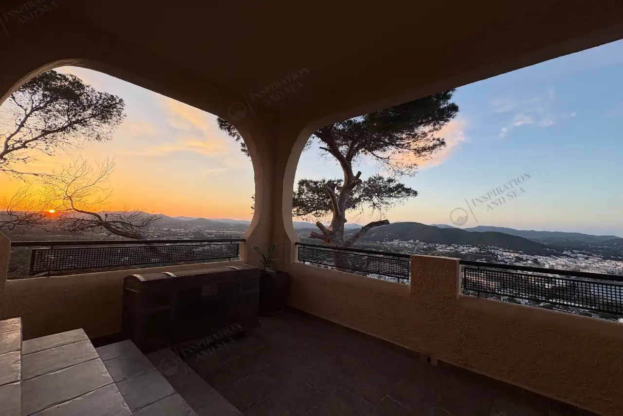 Terrassa de Casa o xalet de lloguer en Santa Eulària des Riu amb Aire condicionat, Jardí privat i Terrassa