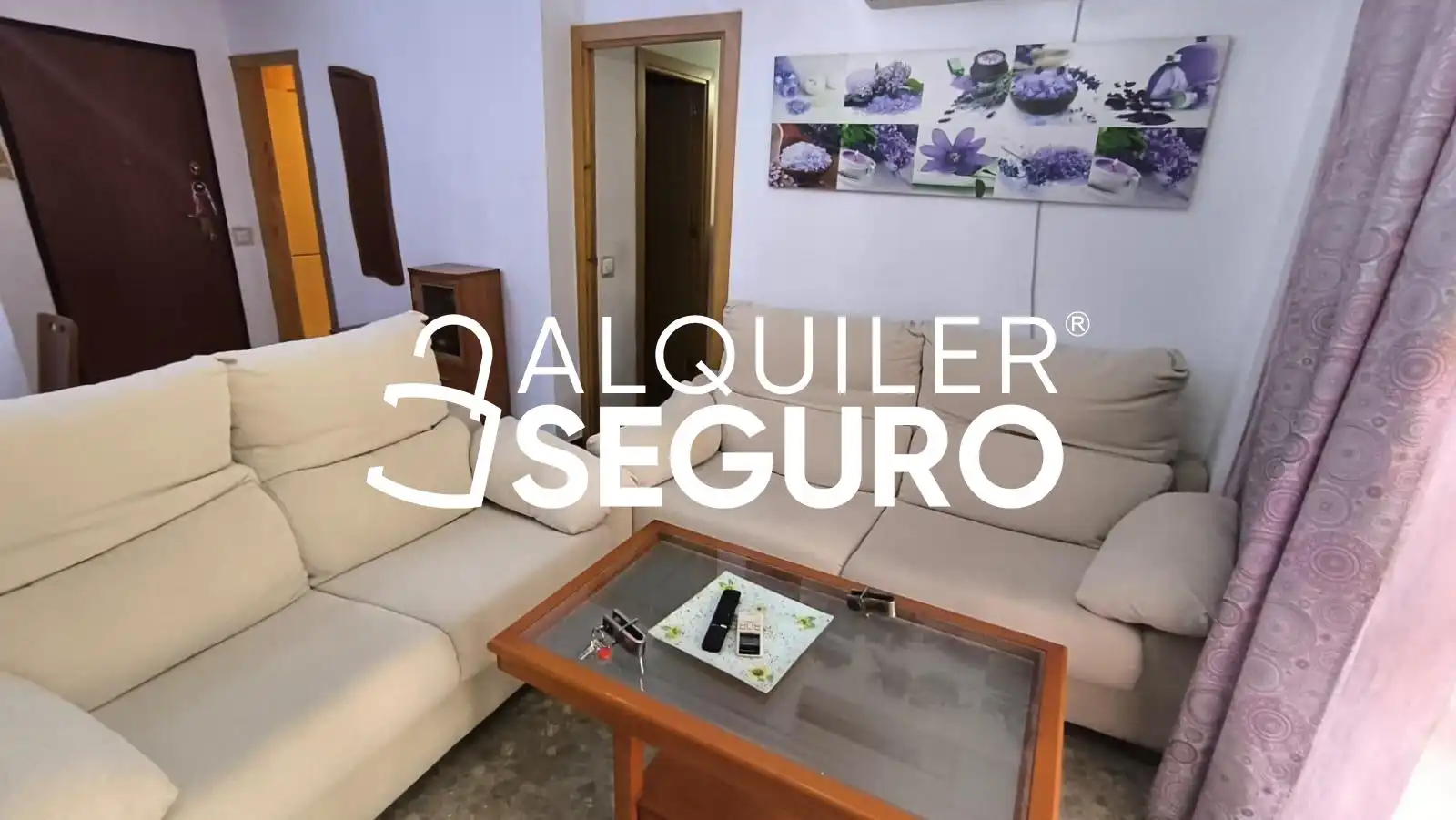 Living room of Flat for rent in Sevilla  with Air Conditioner and Furnished