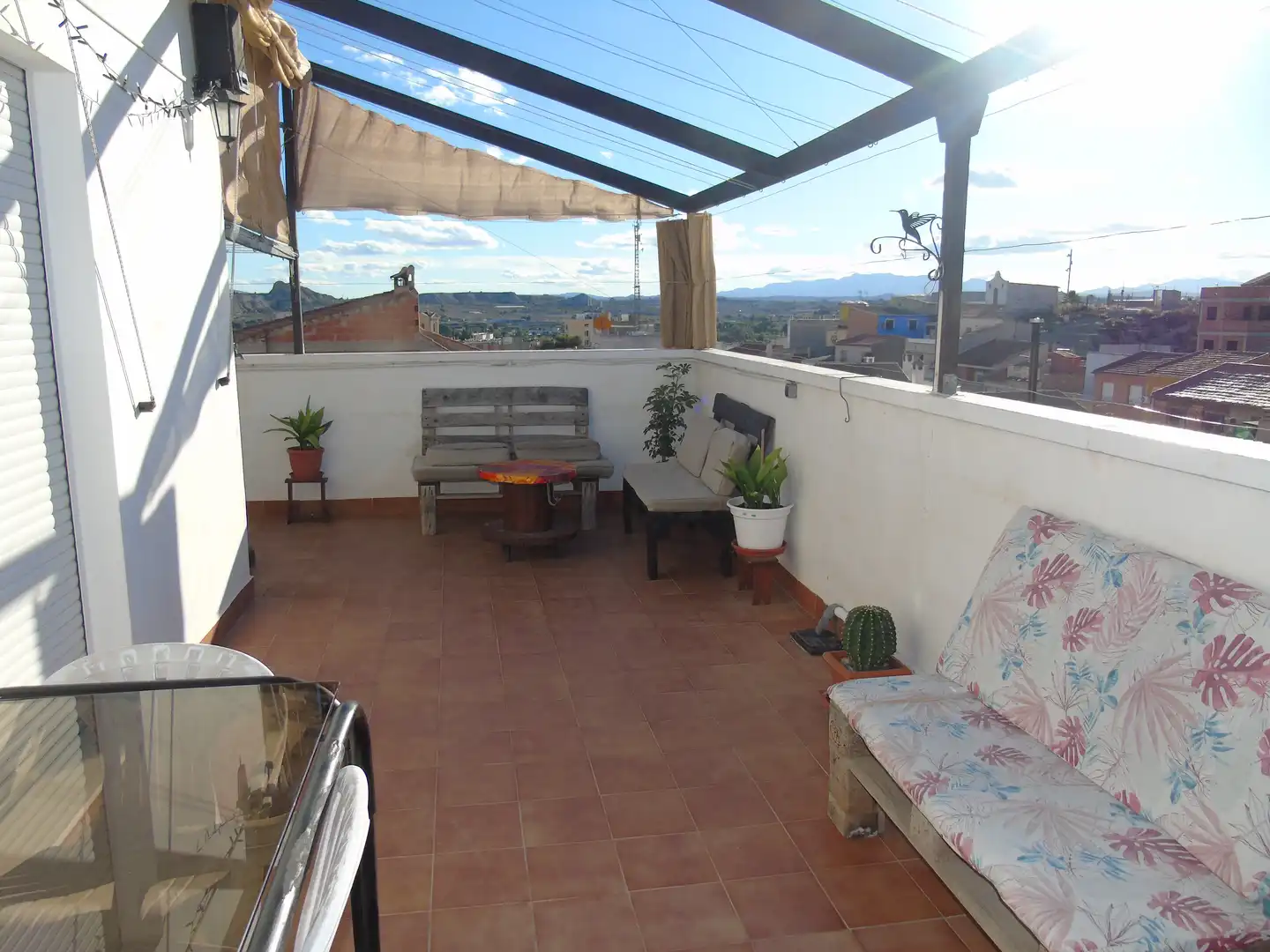 Terrasse von Dachboden zum Verkauf in Lorquí mit Klimaanlage, Terrasse und Ofen