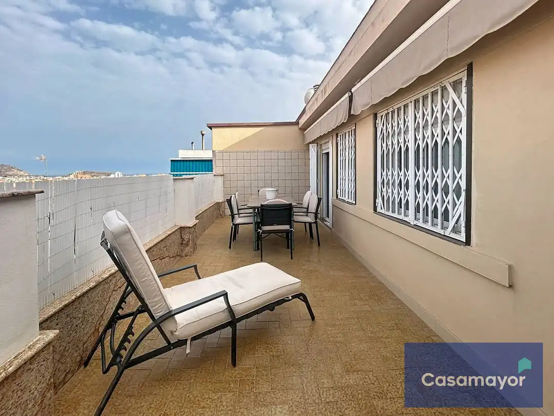 Terrace of Flat for rent in Alicante / Alacant  with Air Conditioner, Heating and Furnished