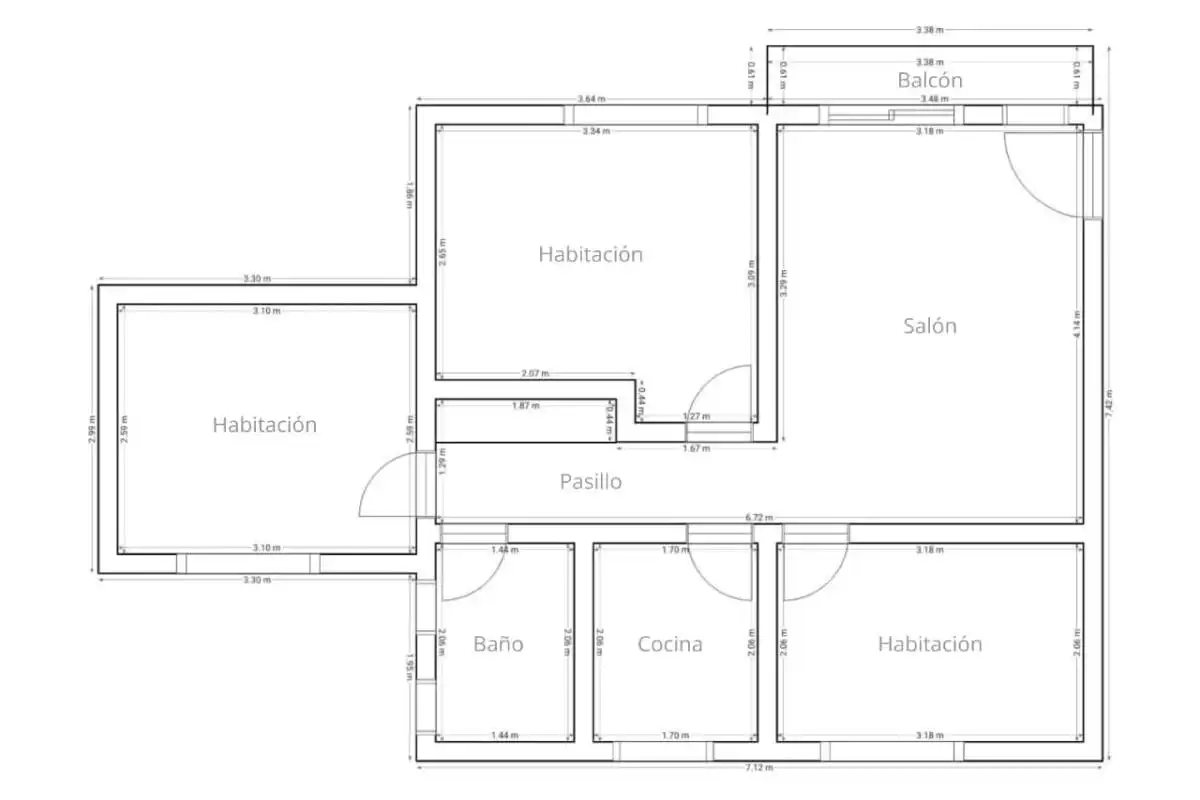 Wohnung zum Verkauf in C. de Arroyo de Fontarrón, Pavones