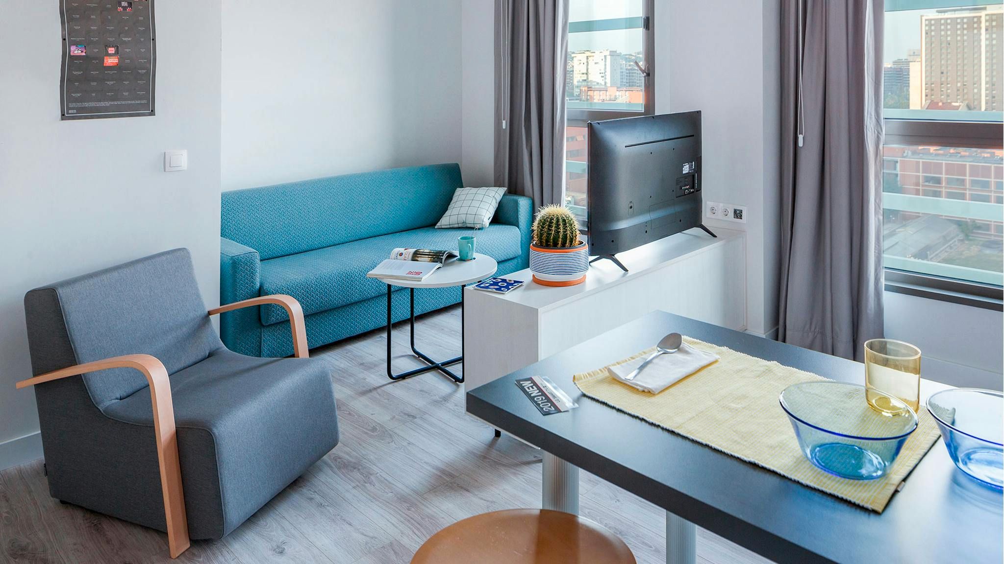 Living room of Flat to rent in  Barcelona Capital  with Air Conditioner, Heating and Private garden