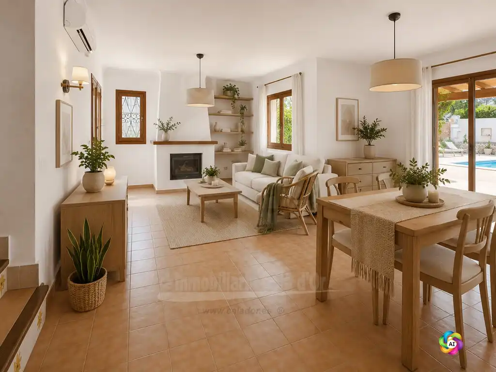 Sala de estar de Casa o chalet en venta en Santanyí con Terraza, Piscina y Piscina comunitaria