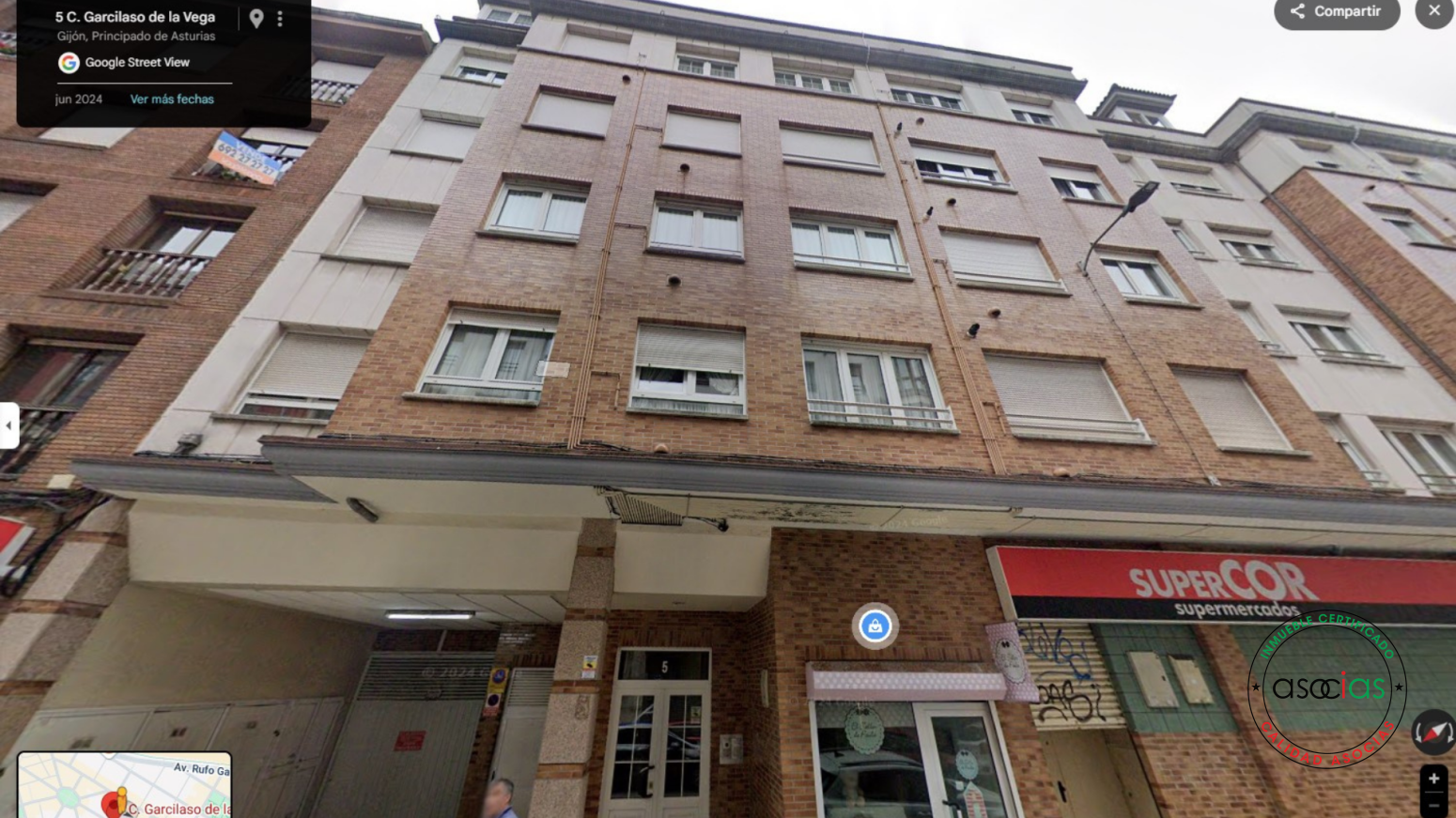 Vista exterior de Garatge en venda en Gijón 