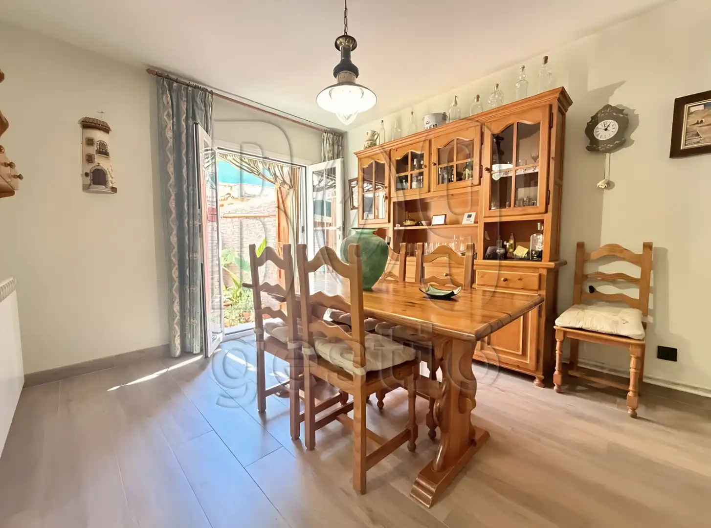Dining room of Detached homes for sale in Els Pallaresos  with Air Conditioner, Heating and Private garden