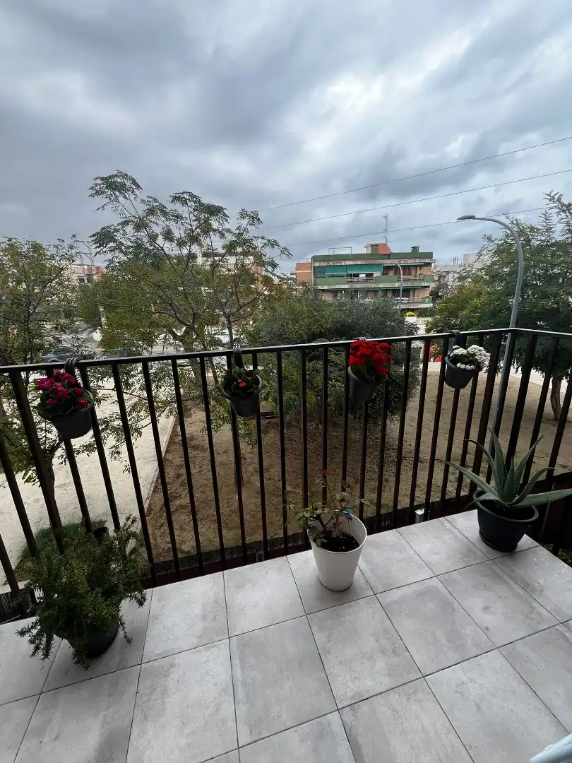 Balcony of Flat for sale in Cubelles  with Air Conditioner, Parquet flooring and Terrace