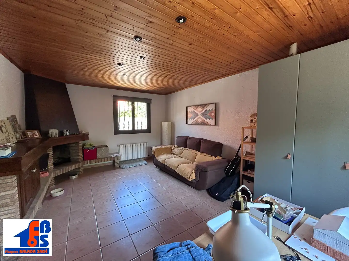 Sala de estar de Casa o chalet en venta en Sant Esteve de Palautordera con Aire acondicionado, Calefacción y Jardín privado