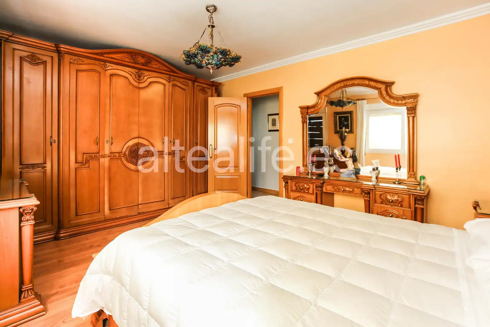 Dormitori de Casa o xalet en venda en La Nucia amb Aire condicionat, Jardí privat i Terrassa