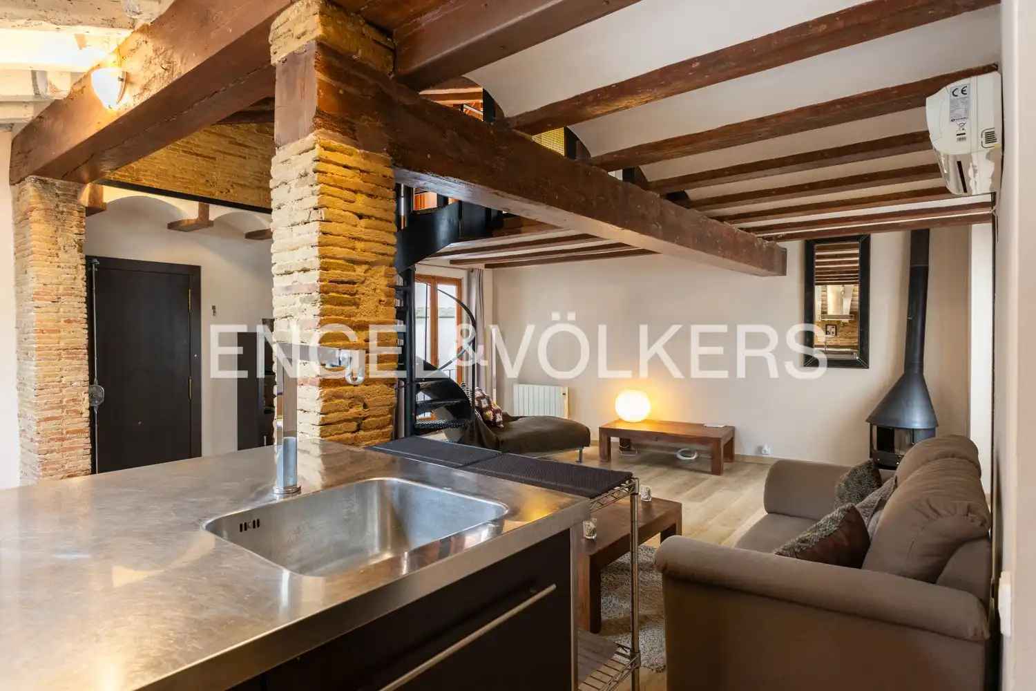 Cocina de Dúplex en venta en Valencia con Aire acondicionado, Calefacción y Balcón